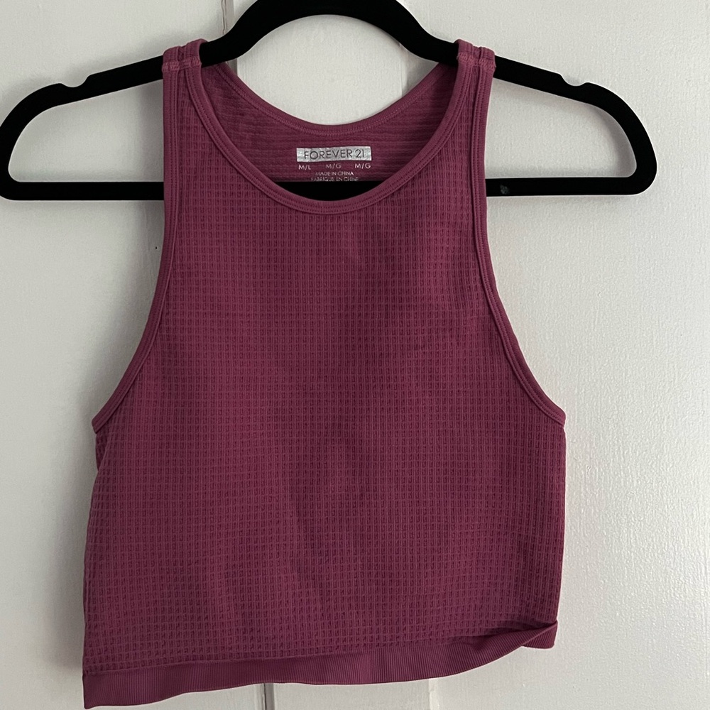 Forever 21 Women's Purple Crop Top